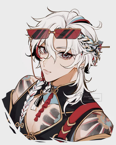 colored sketch headshot