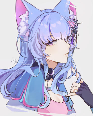 colored sketch headshot